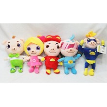 8inches GG. Bond plush dolls set(5pcs a set)