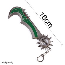 League of Legends cos weapon key chain