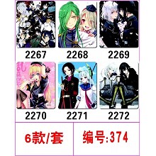 Touken Ranbu Online mouse pads set(6pcs a set)