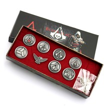  Assassin's Creed brooch pins(8pcs a set) 