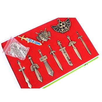  The legend of Zelda anime key chains a set 