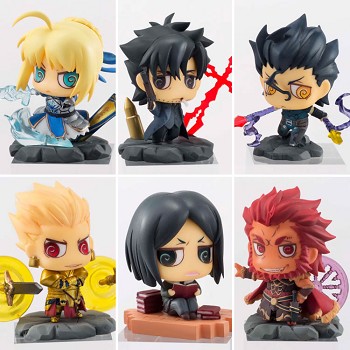 Fate Stay Night figures set(6pcs a set)