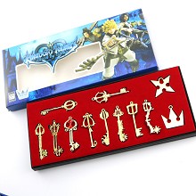 Kingdom of Hearts key chains a set