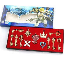 Kingdom of Hearts key chains a set