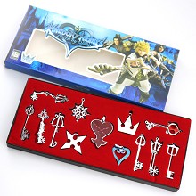 Kingdom of Hearts key chains a set