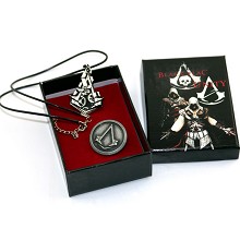 Assassin's Creed necklace+brooch