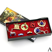 DOTA2 necklaces+rings set(8pcs a set)