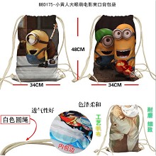 Despicable Me anime drawstring backpack bag