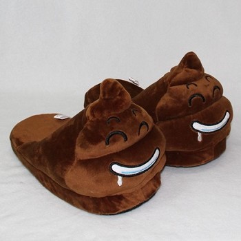 The anime plush shoes slippers a pair