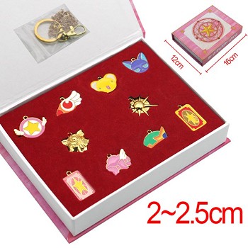 Card Captor Sakura anime key chains set(10pcs a set)