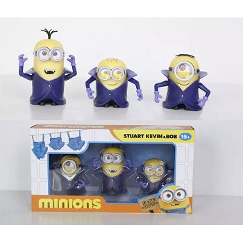 Despicable Me anime figures set(3pcs a set)