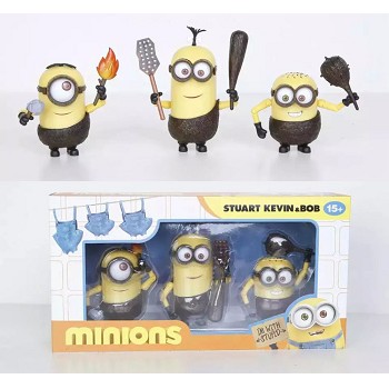 Despicable Me anime figures set(3pcs a set)