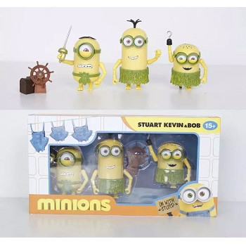 Despicable Me anime figures set(3pcs a set)