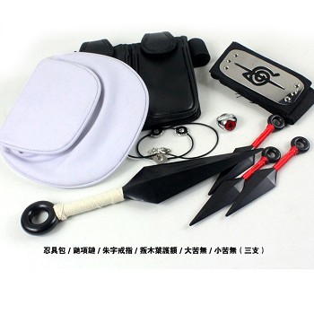 Naruto anime cos weapons set(6pcs a set)