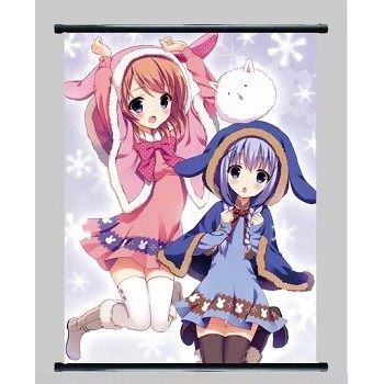 Rabbit House anime wall scroll