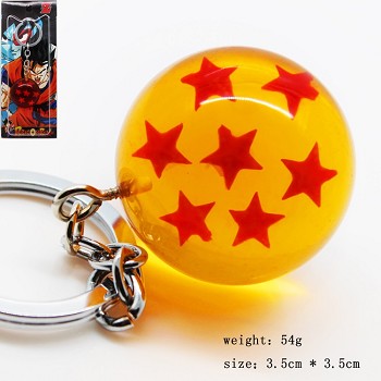  Dragon ball figure key chain seven star 35MM 