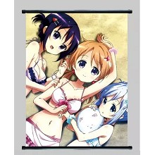 Rabbit House anime wall scroll