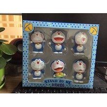 DoraCat Doraemon anime figures set(6pcs a set)