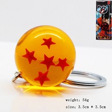 Dragon ball figure key chain five star 35MM