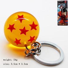 Dragon ball figure key chain six star 35MM