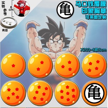 Dragaon Ball anime brooch pins(8pcs a set)6CM