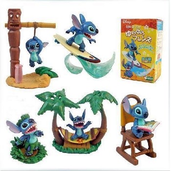 Stitch anime figures set(5pcs a set)