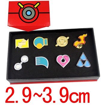 Pokemon anime brooches pins a set