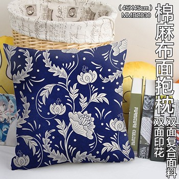 The two-sided cotton fabric pillow