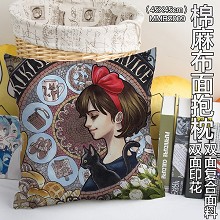 Kiki's Delivery Service two-sided cotton fabric pillow