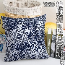 The two-sided cotton fabric pillow