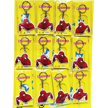 Spider Man foamed plastic key chains set(12pcs a set)