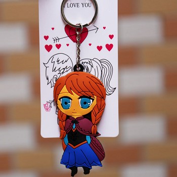 Frozen anime two-sided key chain