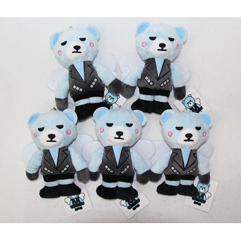 6inches Bigbang bear plush dolls set(5pcs a set)