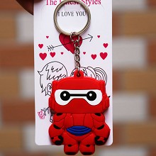 Baymax anime two-sided key chain