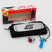 Naruto necklace+ring+headband a set