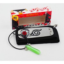 Naruto necklace+ring+headband a set