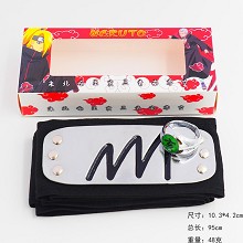 Naruto ring+headband a set