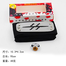 Naruto ring+headband a set