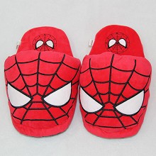 Spider man plush slippers shoes a pair