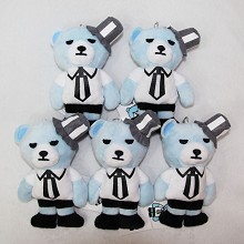 6inches Bigbang bear plush dolls set(5pcs a set)