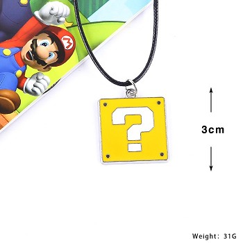 Super Mario necklace