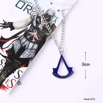 Assassin's Creed blue necklace