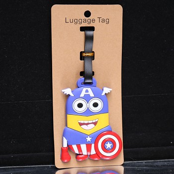 Despicable Me cos Captain America luggage tag