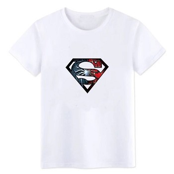 Super man cotton white t-shirt