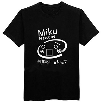 Hatsune Miku cotton luminous black t-shirt