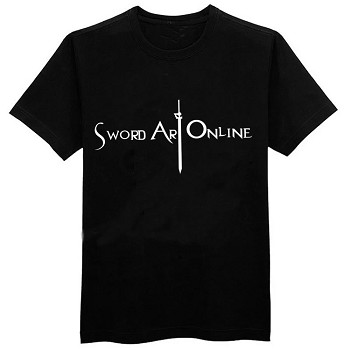 Sword Art Online cotton black t-shirt