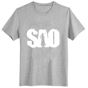 Sword Art Online gray cotton t-shirt