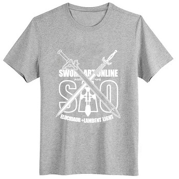 Sword Art Online gray cotton t-shirt