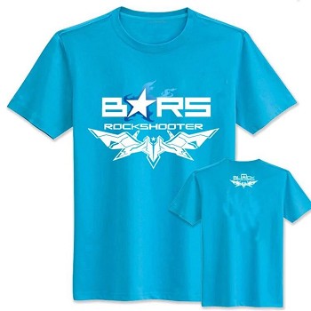 Black rock shooter cotton blue t-shirt