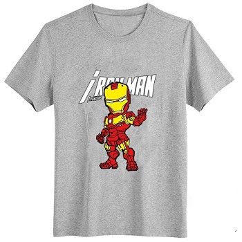 The Avengers Iron Man cotton gray t-shirt